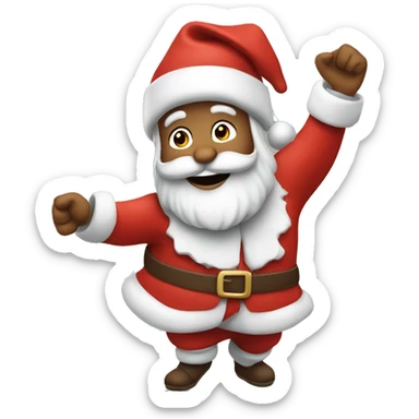 Dancing Santa sticker