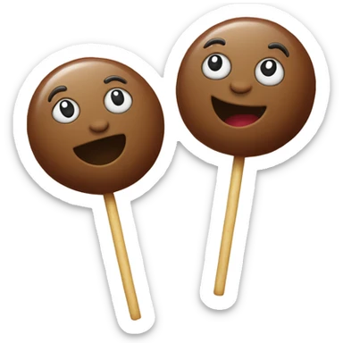 lollipops dancing together  sticker