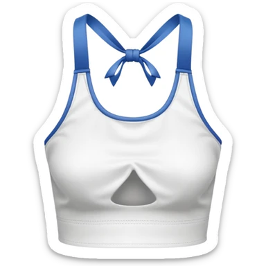 a white halter top sticker
