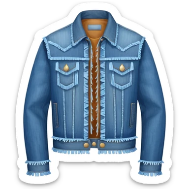 cowboy jacket sticker