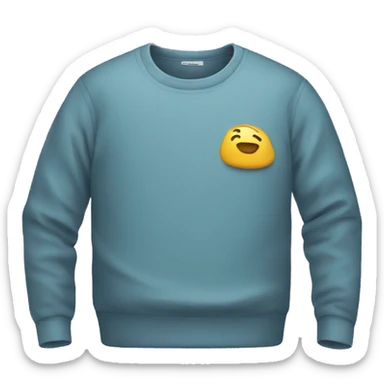 folded crewneck sticker