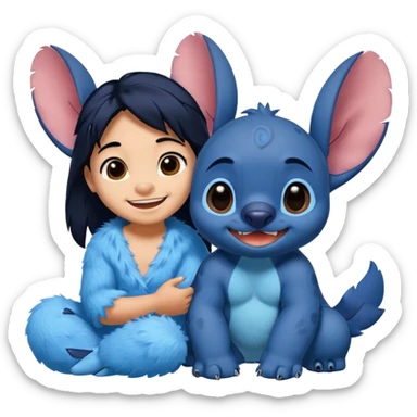 Lilo and stitch make stitch cute cuter make it look relaistic sticker