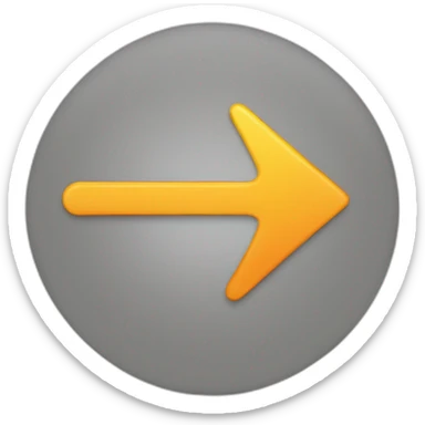 A simple flat emoji of a circular arrow looping back onto itself, symbolizing repetition or something done before. sticker