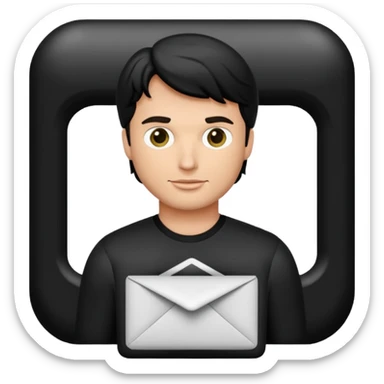 sobre de correo con el nombre de Tom Welling sticker