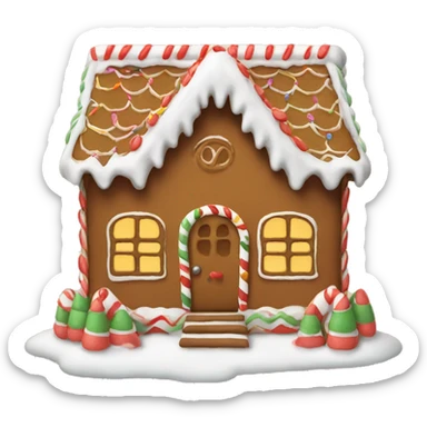 Gingerbread house sticker