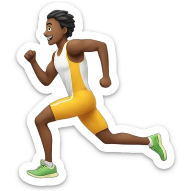 runing sport sticker
