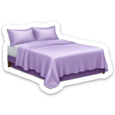 Light purple silk bed sticker