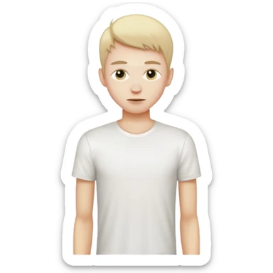 A skinny guy  sticker