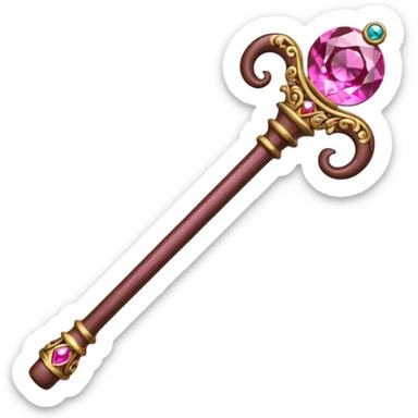 Pink mage cane sticker