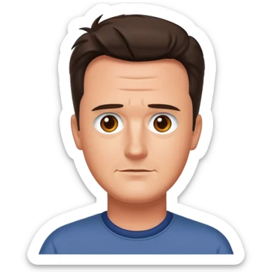 chandler bing of friends sticker