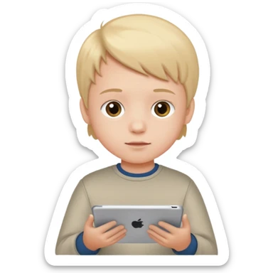 iPad kid sticker