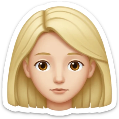 Tuck hair behind ear  sticker