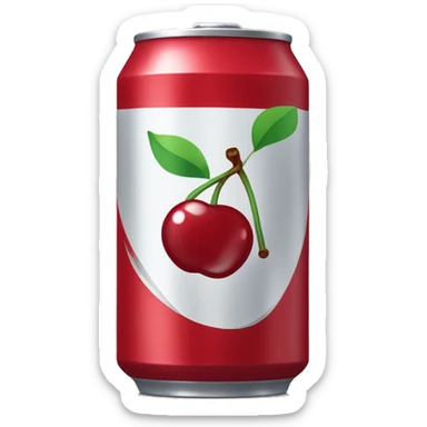 Cherry coke can sticker