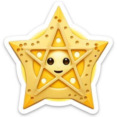 cheese witchcraft occult pentagram sticker