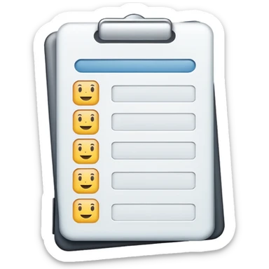 test completion sheet sticker