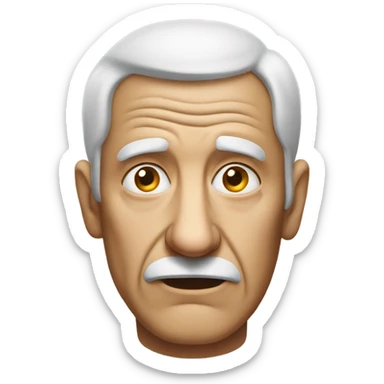 An elderly man but he’s been through keno and knows he’s dying soon sticker