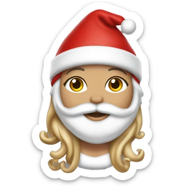 Mariah Carey Santa outfit sticker