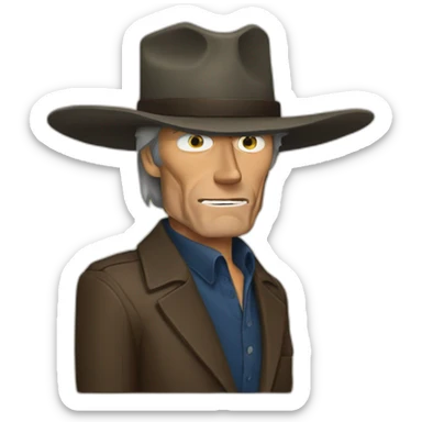 Clint eastwood sticker