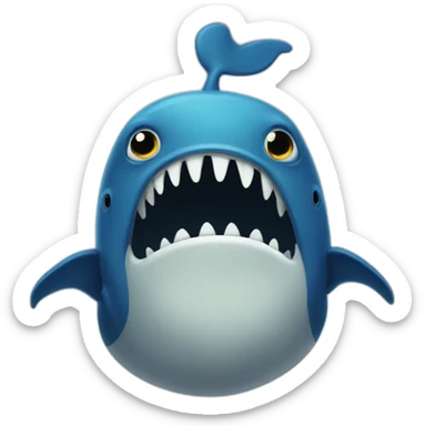 Monstro the whale sticker