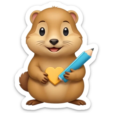 Olga Shalakhina  logo with a happy Go gopher, minimal, clear emotion, cartoon style, busy writing code sticker