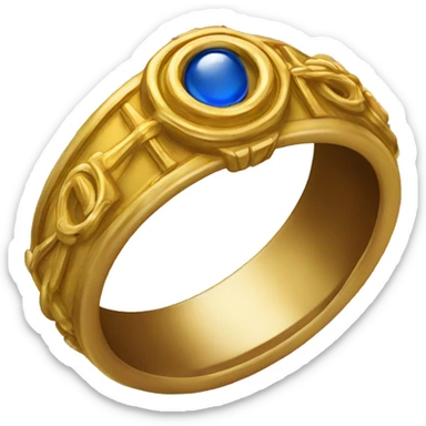 lord of the rings gold ring sticker