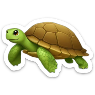 Paresseux sur une tortue sticker