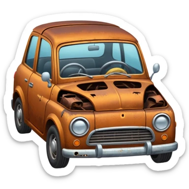 carro en reparacion sticker