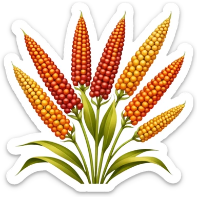 colored Sorghum sticker