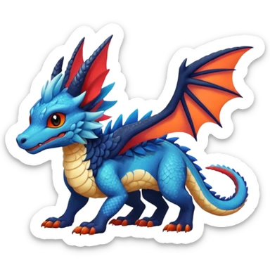  exotic Fakémon-Pokémon-Dutch-Angel-Dragon-Nargacuga-Vernid-creature sticker