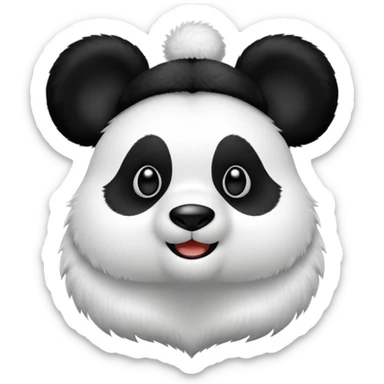 Panda with Mickey ears  sticker