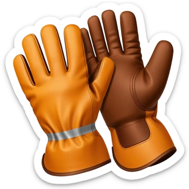 construction gloves 5 fingers sticker