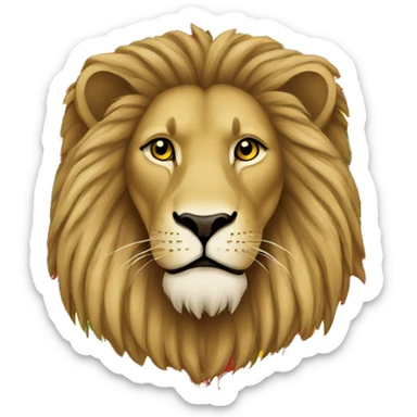 ethiopian lion flag sticker
