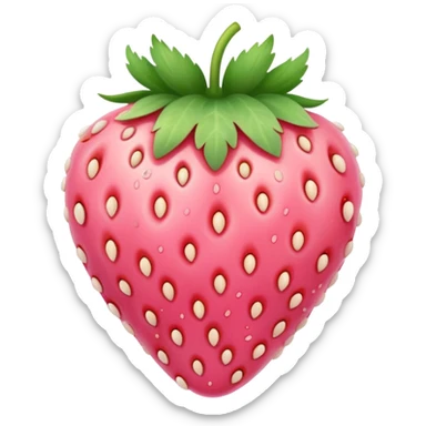 pastel pink strawberry sticker