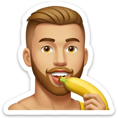 Travis Kelce eating a banana sticker