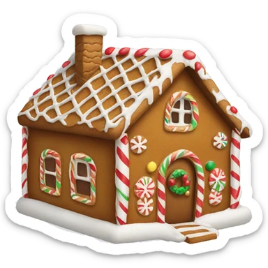 gingerbread house sticker