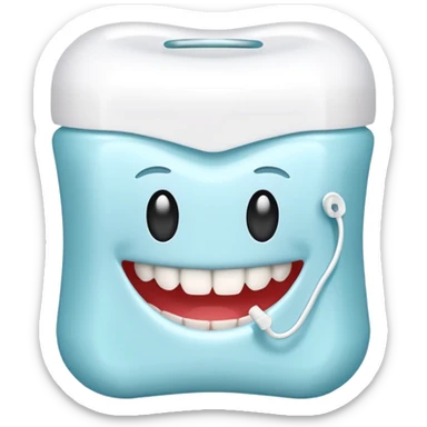 dental floss sticker