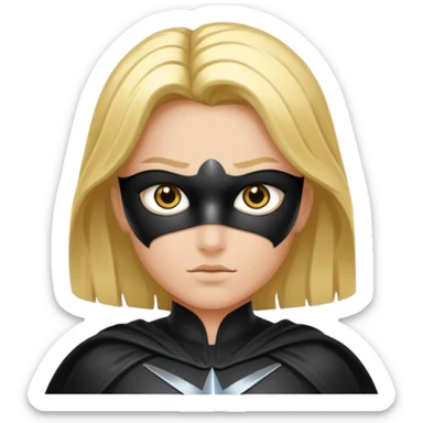 Un super héros qui portait une combinaison noir et argenté avec des symboles du temps dessus. Il a les yeux qui brillent en doré  sticker