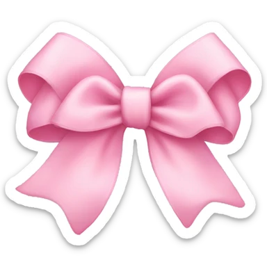 Baby pink bow  sticker