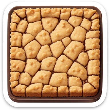 Apple crumble chocolate squares sticker