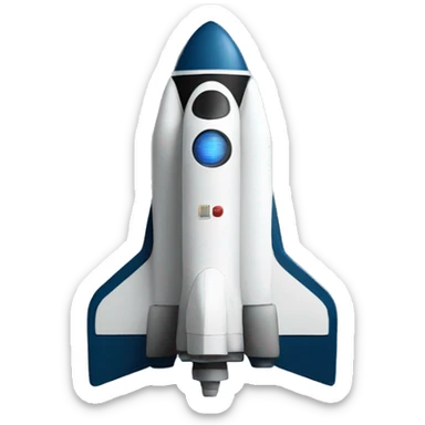cohete espacial sticker