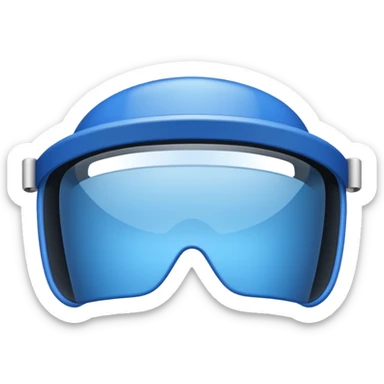 a blue rectangle with the text "visor" written on it sticker