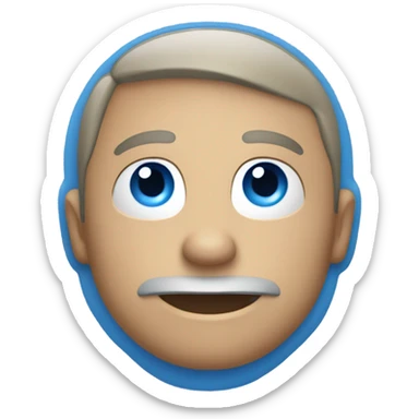 Blue tik emoji  sticker