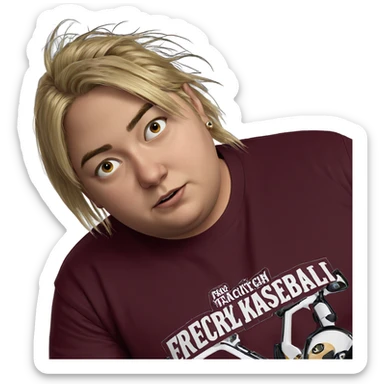 blonde boy with piercings sticker