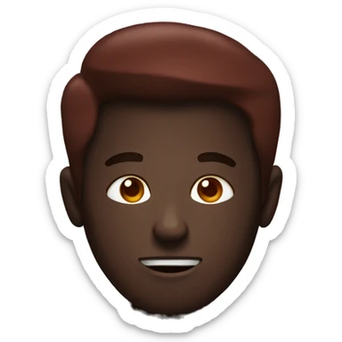 Dark red coffee sticker