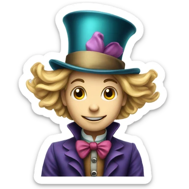 Alice in Wonderland Hatter character sticker