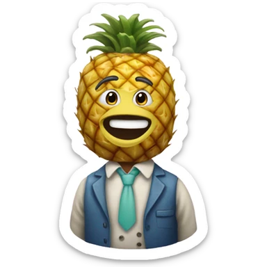 Who lives on a pineapple under the sea  sticker