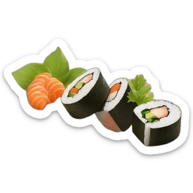 Shushi on a cutting board sticker