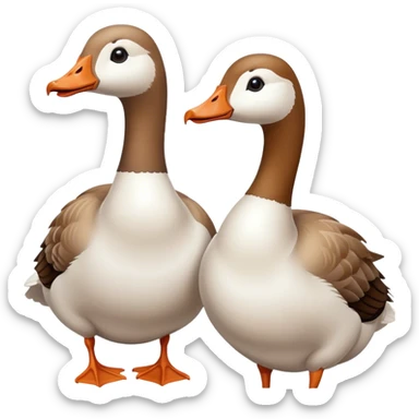 Tow goose sticker