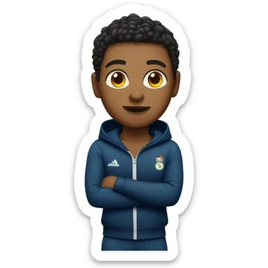 Young sports coach wearing a tracksuit  sticker