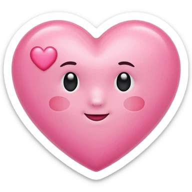 Make a pink heart with a cute R in the middle sticker